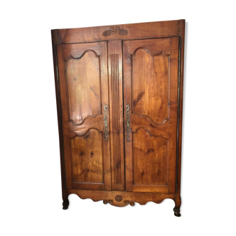 Louis XV wardrobe in solid cherry