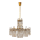 Mid-century crystal chandelier "Model F 518" by Bakalowits & Söhne