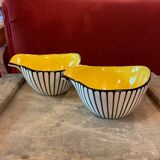 Pair of Gabriel Fourmaintraux bowls