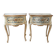 Pair of Italian retro-style wooden bedside tables.