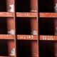 1920s industrial pigeon hole storage