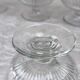 Lot de 10 coupes à dessert vintage en verre côtelé