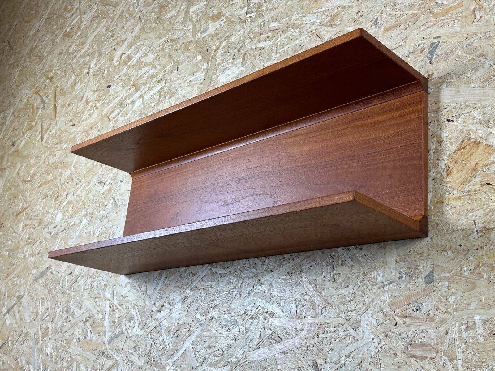 60s 70s étagère murale en teck Pedersen & Hansen Viby J. Denmark Design
