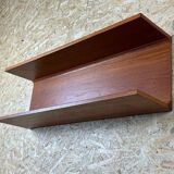 60s 70s teak wall shelf shelf Pedersen & Hansen Viby J. Denmark Design