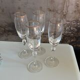 Flûtes à champagne en cristal