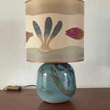 Vintage ceramic lamp from the 1970s.