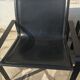 Pair of leather and metal chairs 70s