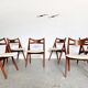Lot de 6 chaises CH26 par Hans Wegner