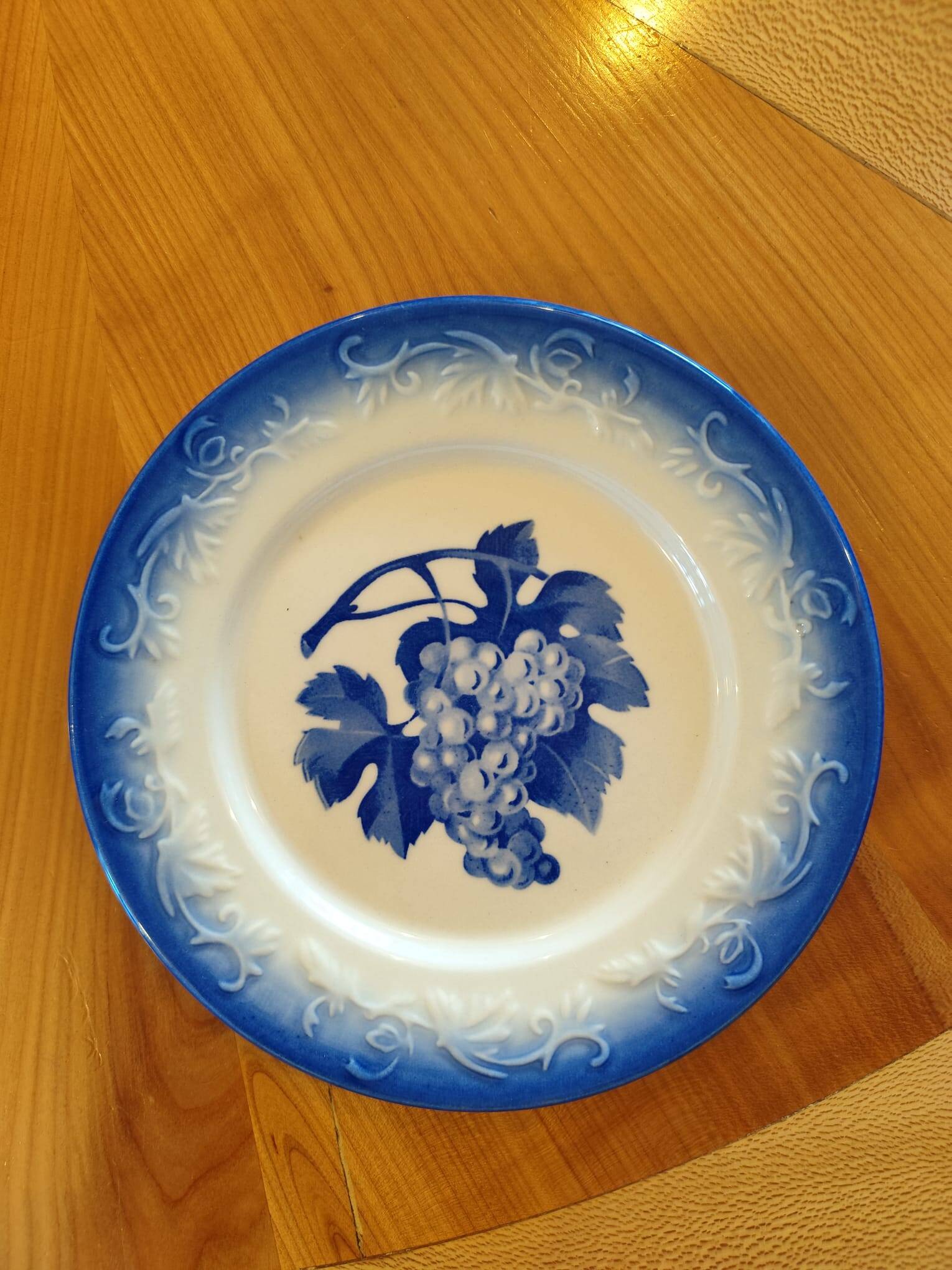 Box of 6 dessert plates "Fruits of the Orchard" Comptoir de Famille