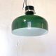 Suspension en verre de Murano vert et blanc, Italie 1970