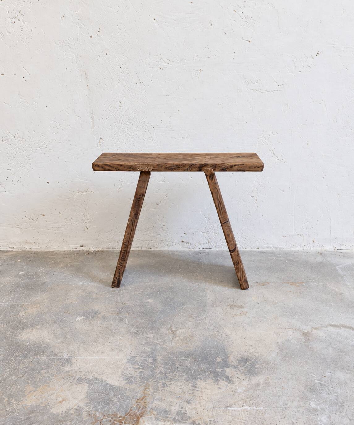 Solid antique wooden bench