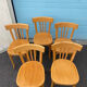 Set of 5 "Baumann" bistro chairs