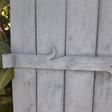Pair of wooden iron hanging shutters