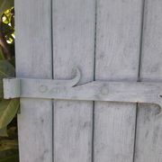 Pair of wooden iron hanging shutters