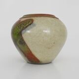 Round vase, ball signed Olivier Roy Vallauris. 80 years
