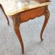 Rocaille dressing table marble top, one drawer