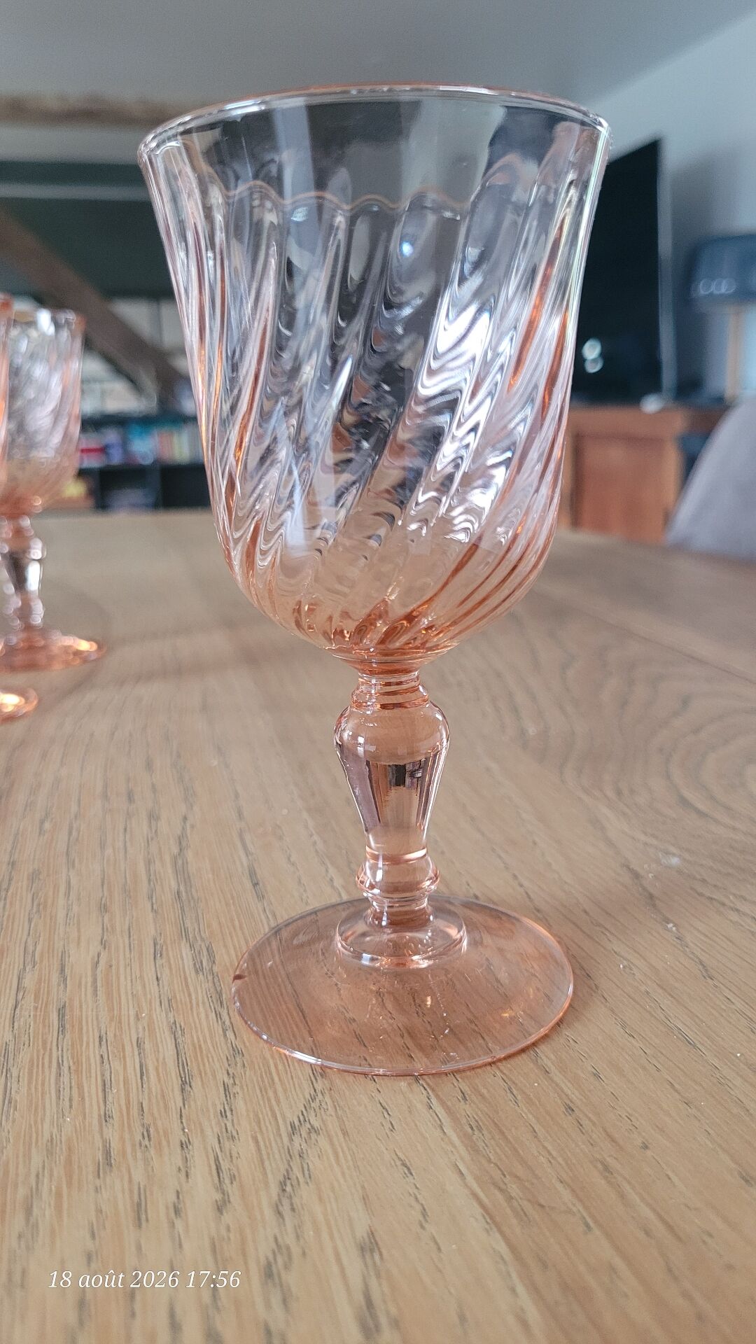 5 verres à pied Rosaline