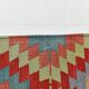 6x10 Green & Red Tribal Vintage Kilim Rug, 199x320Cm