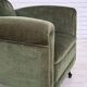 1950s, Danish highback relax armchair, furniture velour, beech wood.
