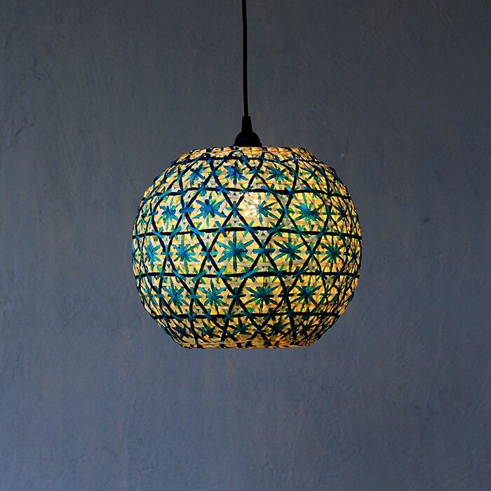 Globe bamboo lighting