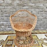 Vintage rattan armchair