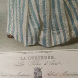 Rare Estampe "La Curieuse. Les Filles d'Evel" - Vidal & Posselwhite - Goupi