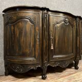 Louis XV style sideboard in lacquered wood and stained wood circa 1900