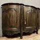 Louis XV style sideboard in lacquered wood and stained wood circa 1900