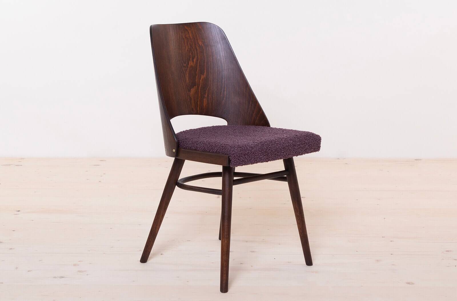 Set of 6 Dining Chairs by R. Hofman for TON, Model 514, 1960s, Reupholstered