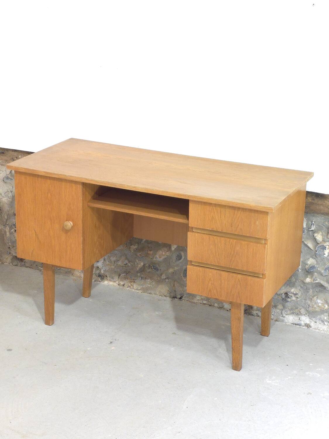 Petit bureau styke scandinave 1960 en teck