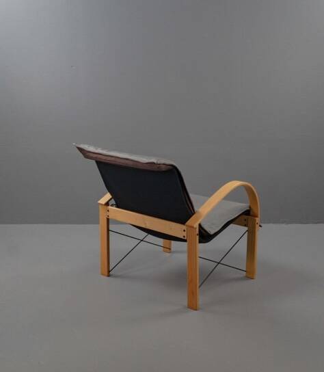 Leather Armchair by Tord Björklund for Ikea, 1980s