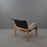 Leather Armchair by Tord Björklund for Ikea, 1980s