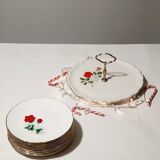 Dessert plates Claudia Amandinoise and vintage mandiant