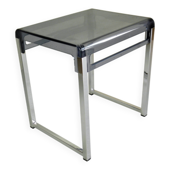 Plexiglas and chrome coffee table, 1970s