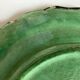 Centerpiece in glazed clay with godrons Dieulefit 1950
