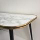 Table basse vintage effet marbre
