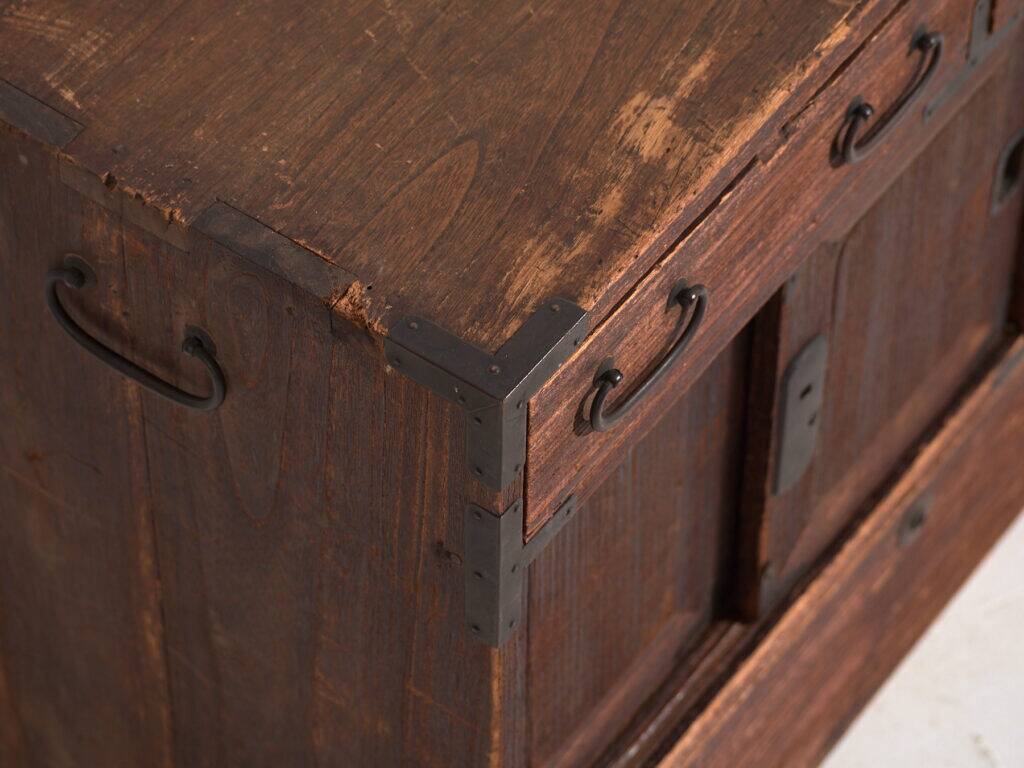 Small antique Japanese tansu – Meiji/Taishō period (c. 1890-1926) #26