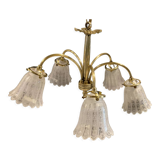 Bronze chandelier 5 branches