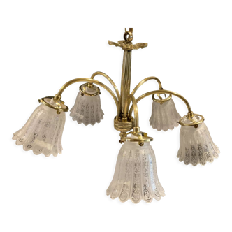 Bronze chandelier 5 branches