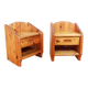 Pair of Danish pine bedside tables, 1970s