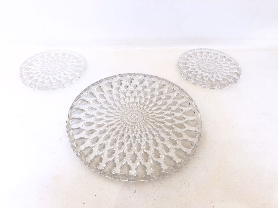 Set under flat & under bottles, Baccarat