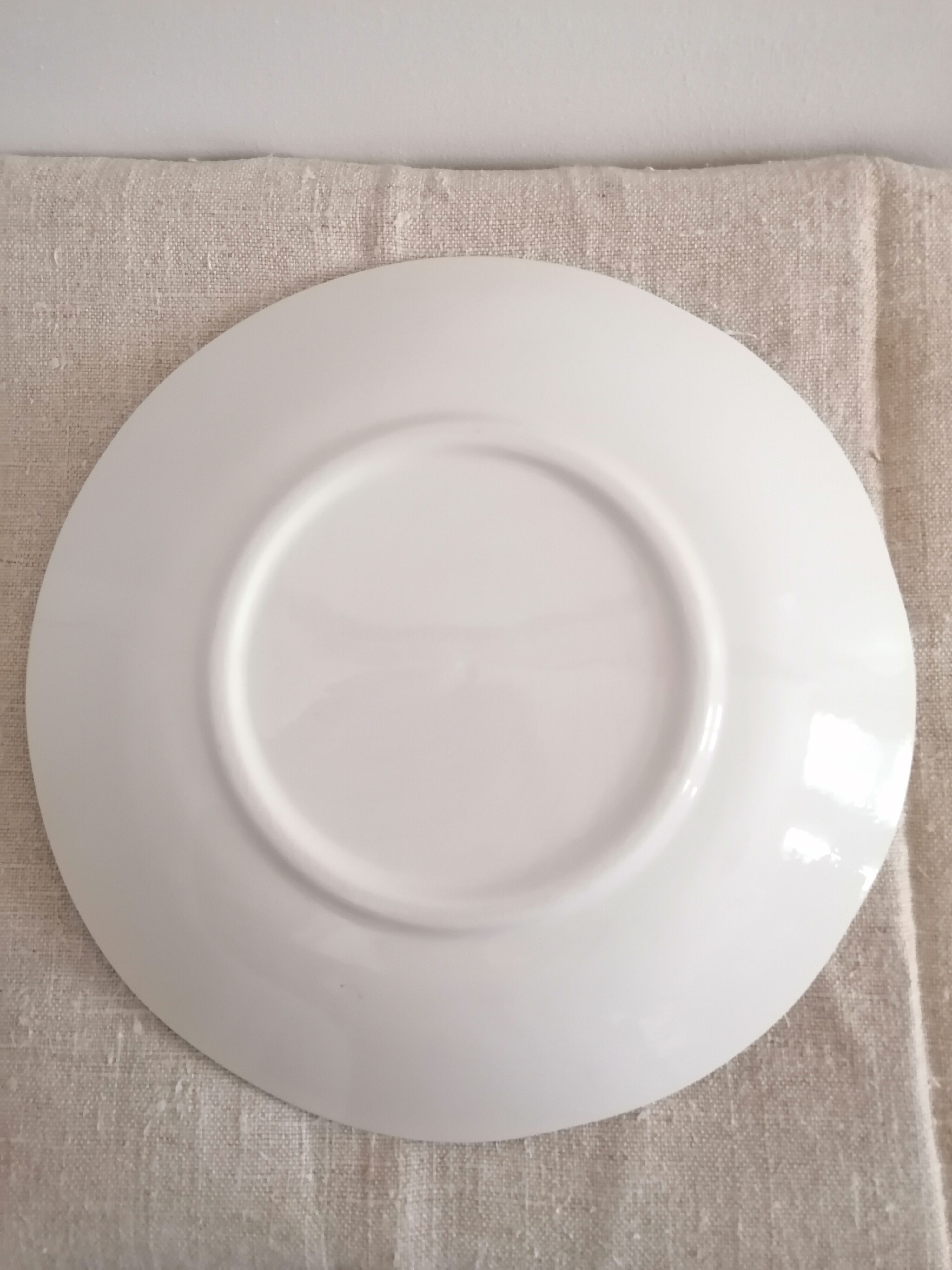 Lot of 6 flat plates in earthenware