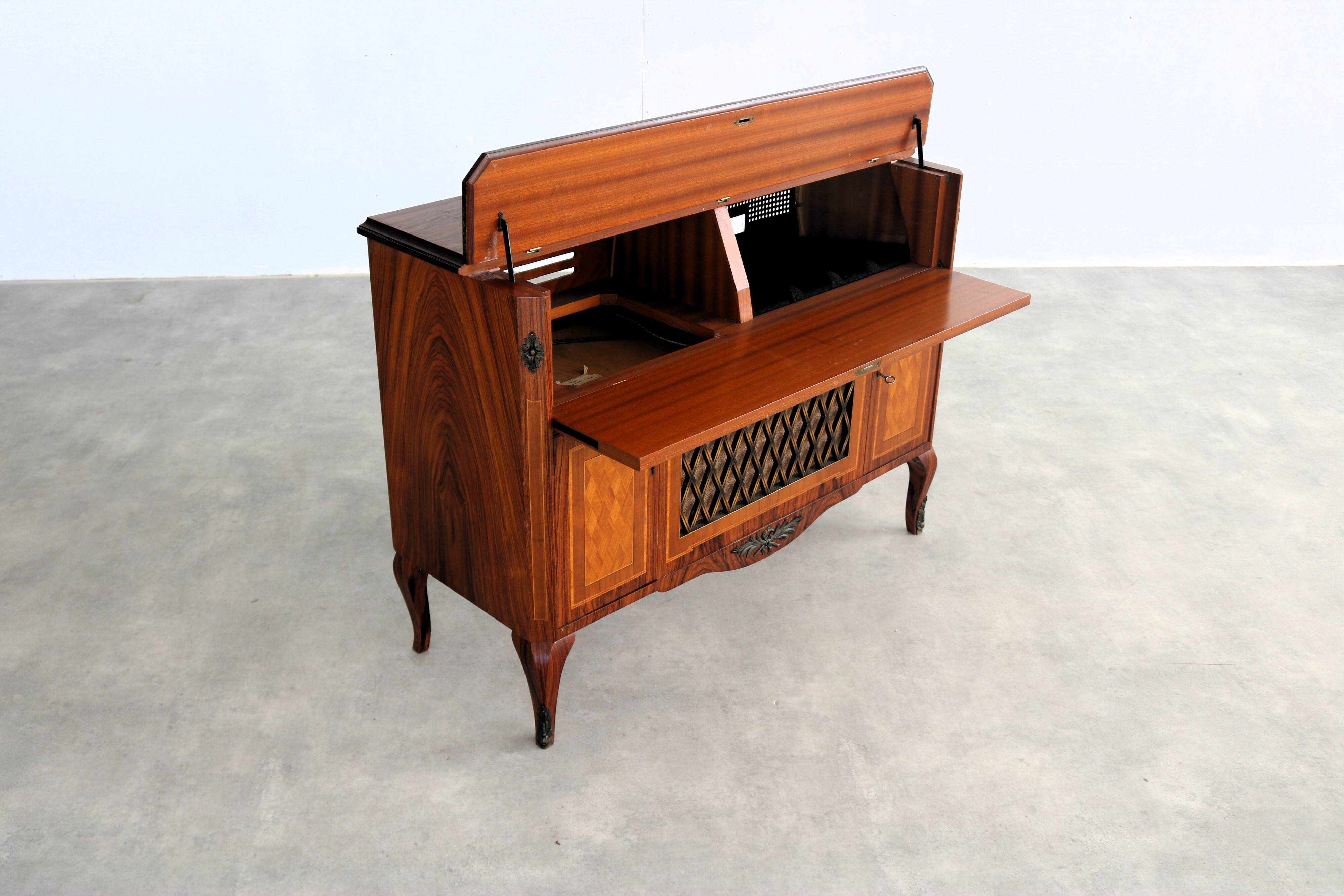 Vintage empty audio furniture | cabinet | 1950s | swedish