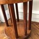 Pair of Art Deco bedside tables made of cedar magnifying glass