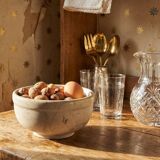 Vintage 20th-century natural marble bowl or decorative dish.