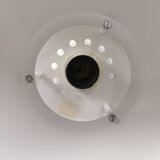White hanging lamp from the 1980s, produced by Form-Light Denmark.