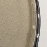 Deep petrol blue ceramic plate – minimalist centrepiece