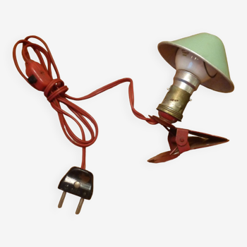 Metal "mushroom" spot clip lamp, 1950s