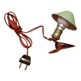 Lampe à pince spot "champignon" en métal, années 1950