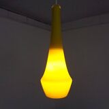Yellow Teardrop Glass Ceiling Lamp from Holmegaard, Denmark, 1960s